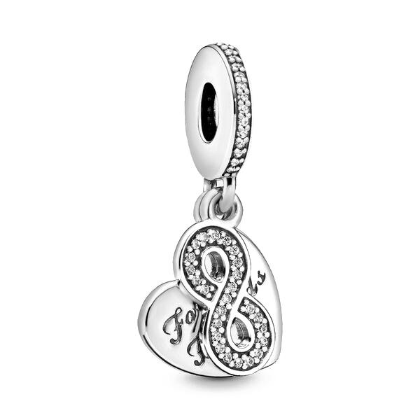925 Silver Four-leaf Clover Best Friend Sister Charm Pendant Fit Original Bracelet for Women Necklace Fine Jewelry