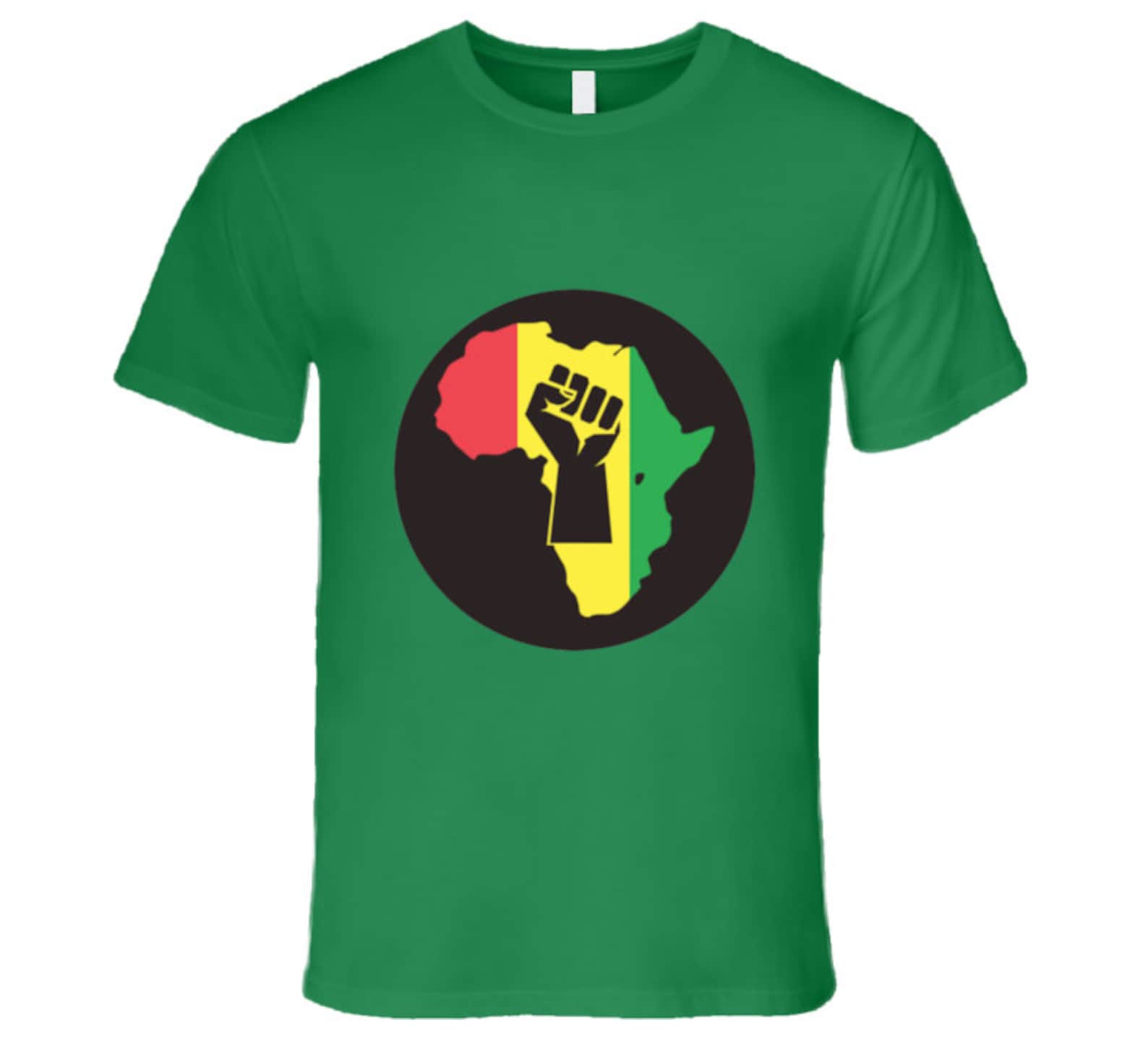 Africa Pride Green T Shirt 3XL