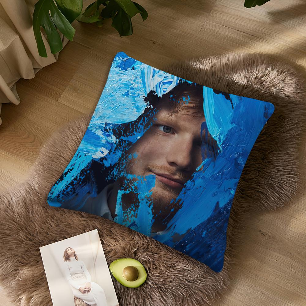 

Singer EEd SSheeran Divide Pillow Case Living Room Accent Couch Back Support Square Lounge Restful Nap Companion  40X40cm