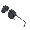 Strictly Selected Polarized Light Color-Changing Metal Sunglasses Outdoor Travel Driving Toad Glasses Advanced Sense Sunglasses