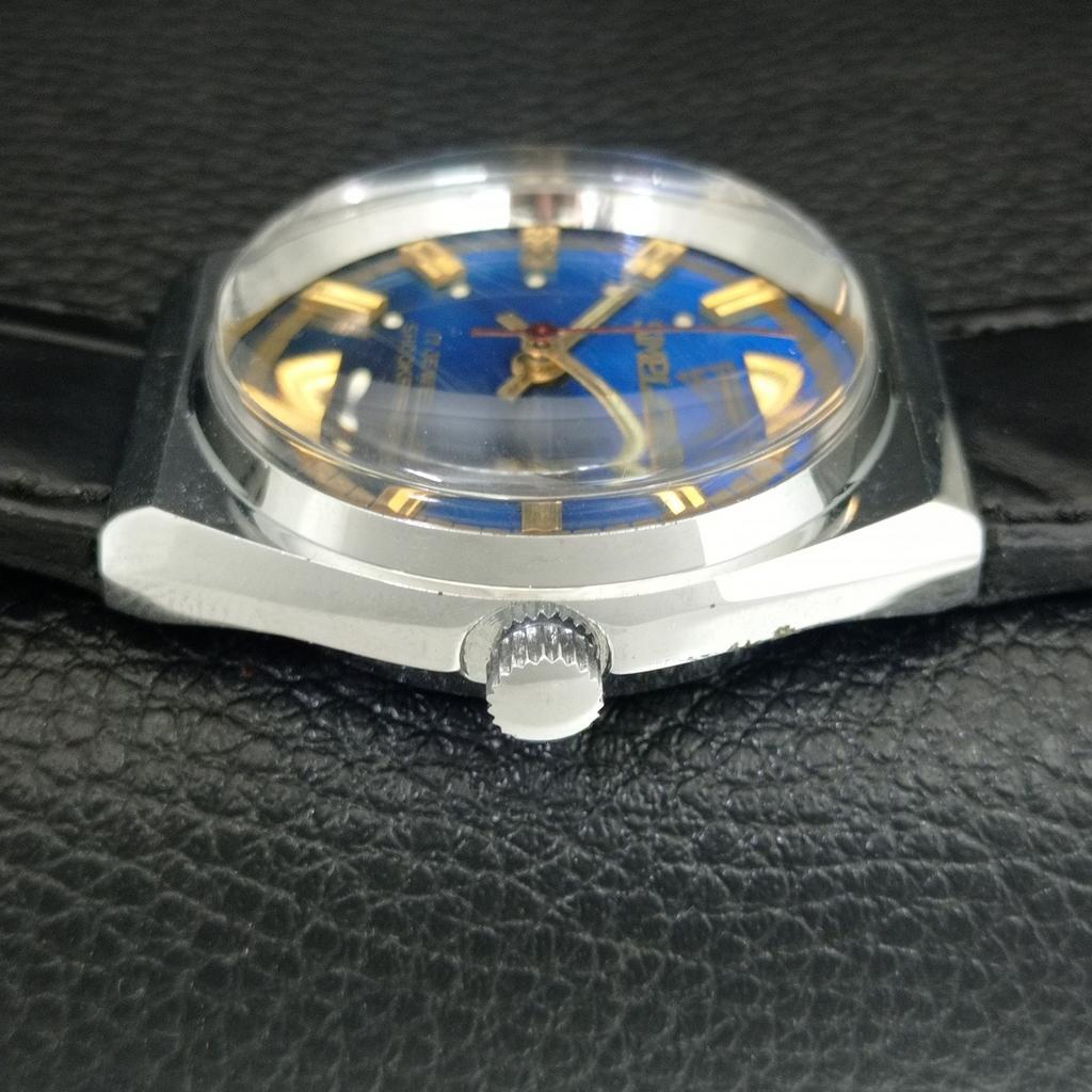 Ceas elvețian vintage SIMPLON cu întoarcere manuală pentru bărbați, recondiționat, cadran albastru a704615-1