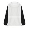 Women's Fashionable Color Blocked Long Sleeved Hooded Zipper Pocket Outdoor Sports Jacket