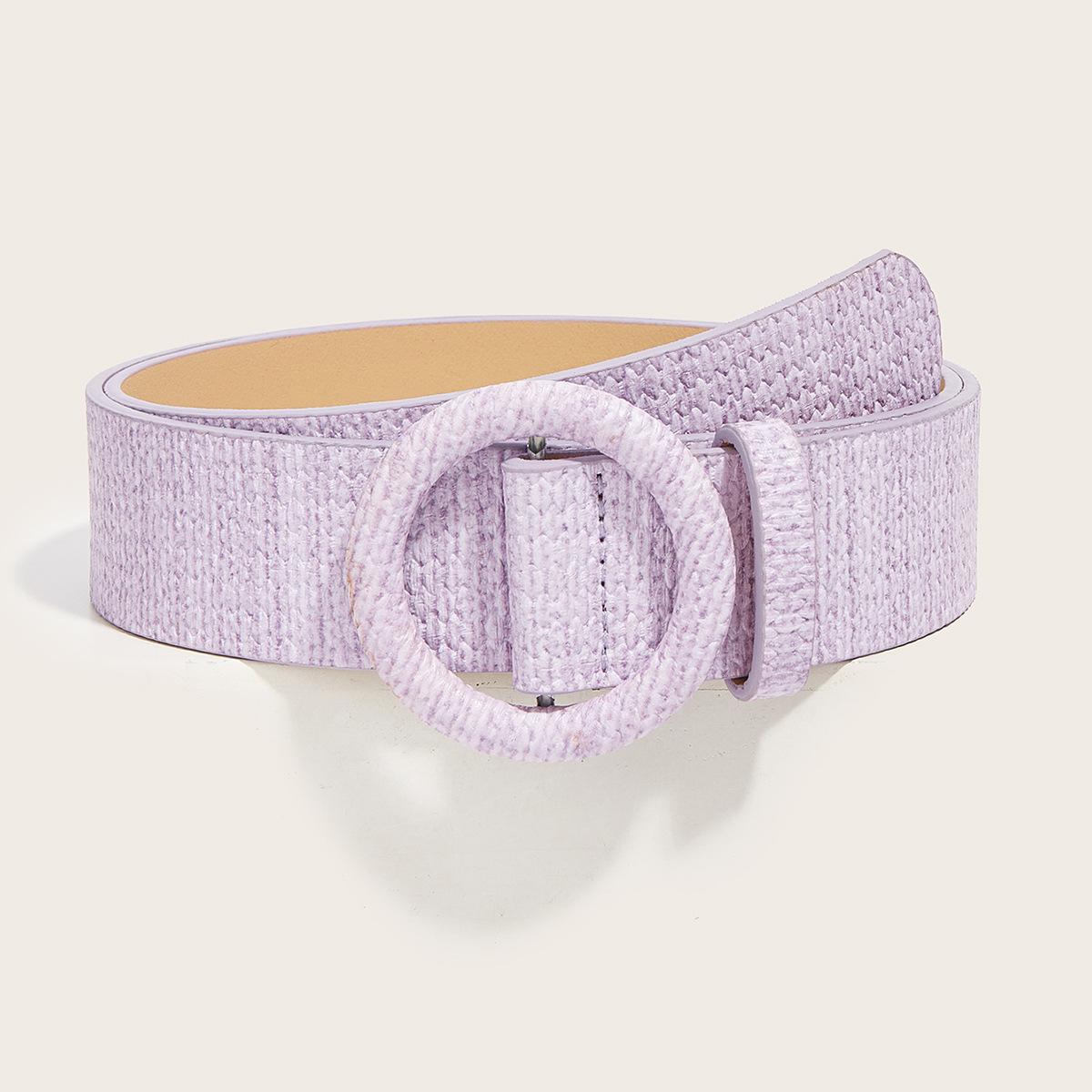 

Ремень женский из свежей полиуретановой кожи с узором травы ПП, декоративный ремень для платья, джинсов 105cm