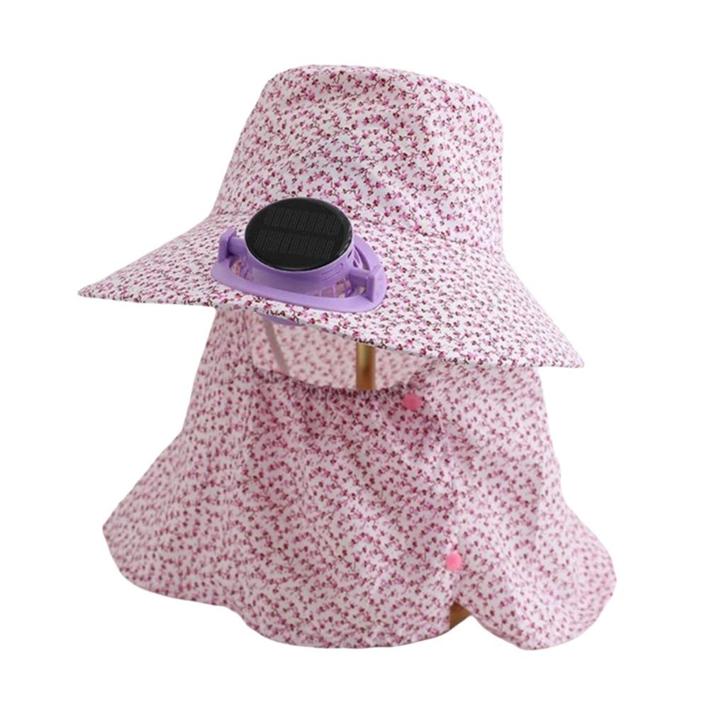 Breathable Solar Fan Cap USB Charging Cooling Fan Hat Sunscreen Cap Sun Cap  Outdoor Activities