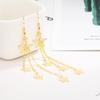Elegant Pentagram Tassel Earrings Earrings Shiny Star Mid-Length Earrings for Women