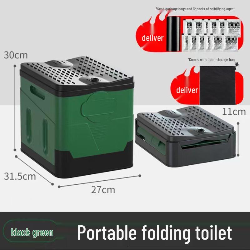 Portable Folding Travel Toilet Seat for Camping and Road Trips
