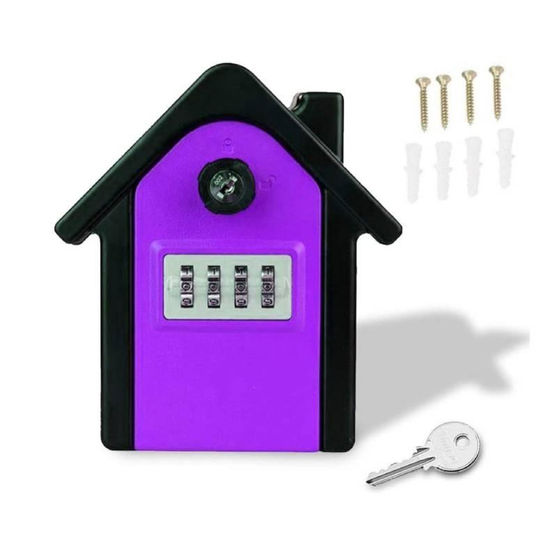 Box Key Lock Extra Safe Outdoor Large Capacity Wall Mounted 4 Combination Digit