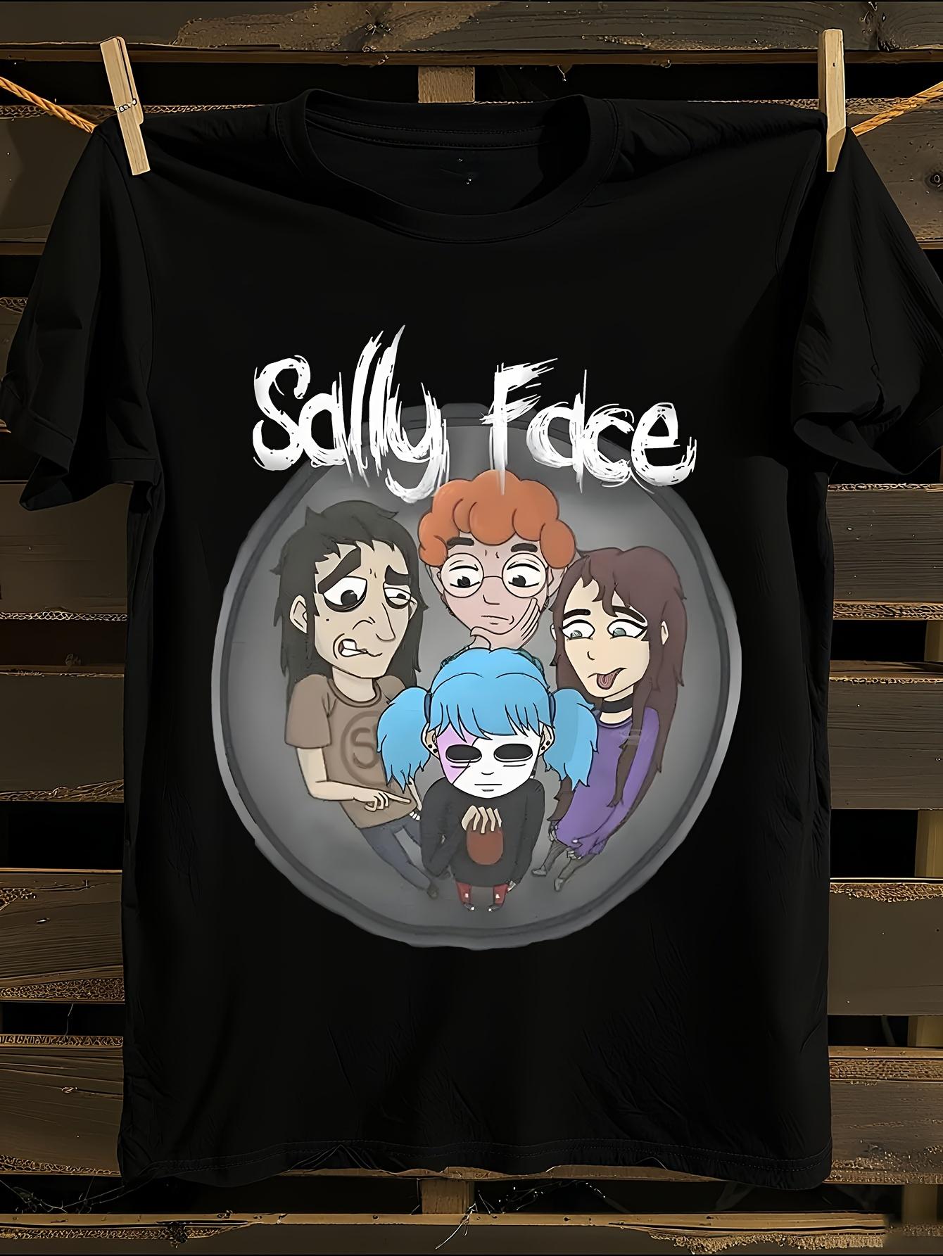 Sally Face Cartoon Print Tshirt XXXL