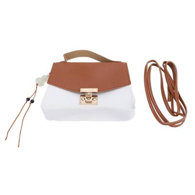 Women Shoulder Bag Top Handle Purse Cute Handbag Scratch Resistant with Color Blocking Design Roomy