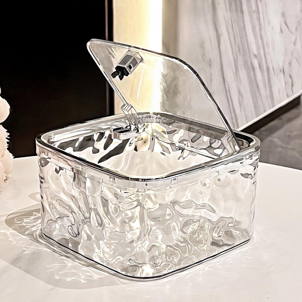 Haaraccessoires Aufbewahrungsbox Großes Fassungsvermögen Transparentes Acryl Tragbare Aufbewahrungsbox Mädchen Haargummis Haarspangen Organizer Box