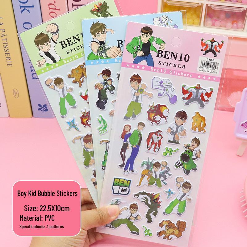 Cross-Border Multi-Style Cute Cartoon Bubble Stickers for Kids