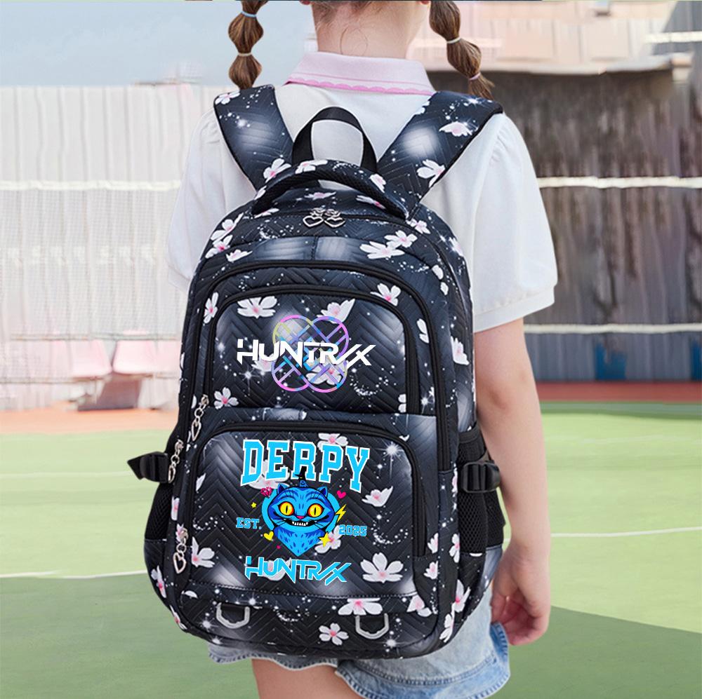 Cartoon K-Pop Printed Backpack Student Teenager Bookbag for Boy Girl Schoolbag Kid Gift Women Large Capacity Waterproof Travel Bag Mochila