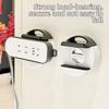 Suction Cup Power Strip Racks Removable Power Socket Stand Multipurpose Wall Socket Holder  Desktop