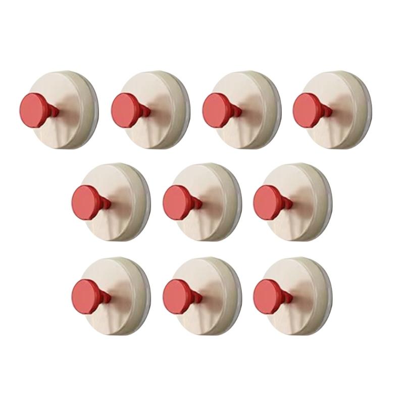 Pack of 10 Bathroom Suction Cup Hooks Rustproof Suction Hooks Foldable Hangers For Easy Hanging In Wet Area
