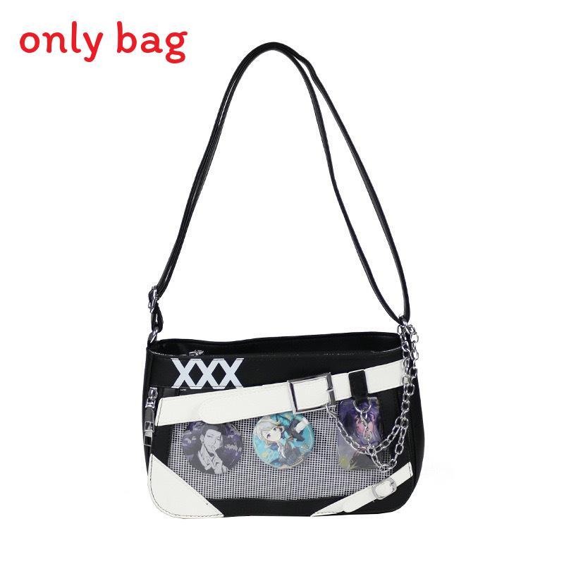 Color Simple Blocking And Chain Design Women Casual Shoulder Itabag Bags
