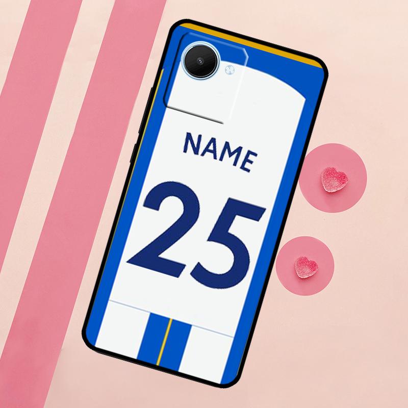 

Чехол с индивидуальным футбольным номером для Realme C33 C55 C30 C31 C35 C53 C11 C15 C25s C21Y GT Neo 5 3T 2T 9 10 11 Pro Plus Realme 9 Pro