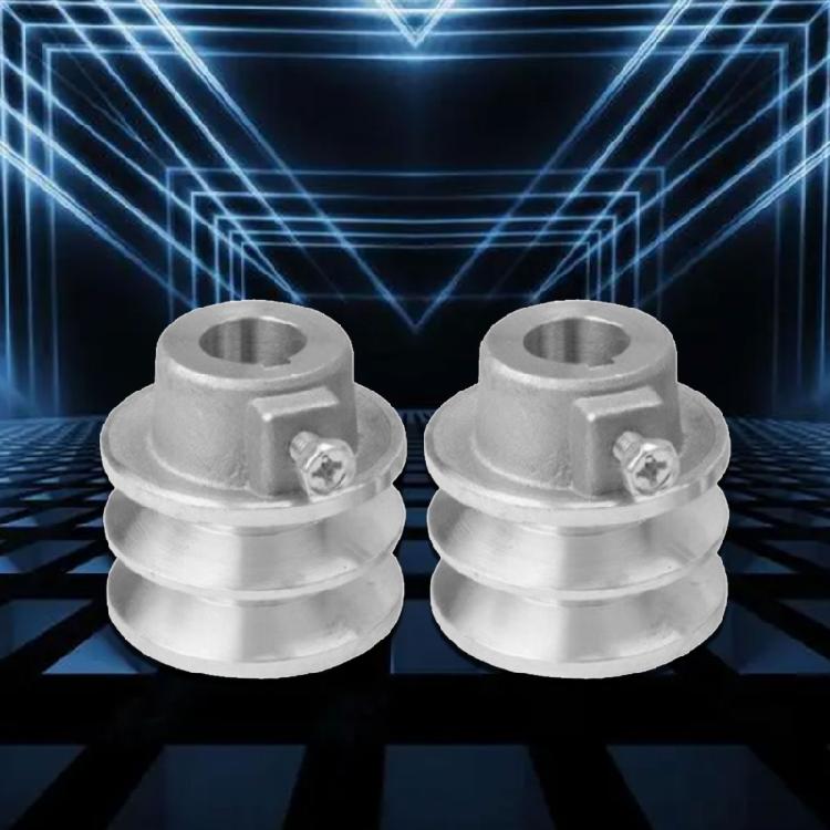 2 pz Puleggia Motore Puleggia Cinghia Installazione Facile Diametro 54mm/56mm Puleggia a Doppia Scanalatura Una Cinghia per Motore 168F 170F