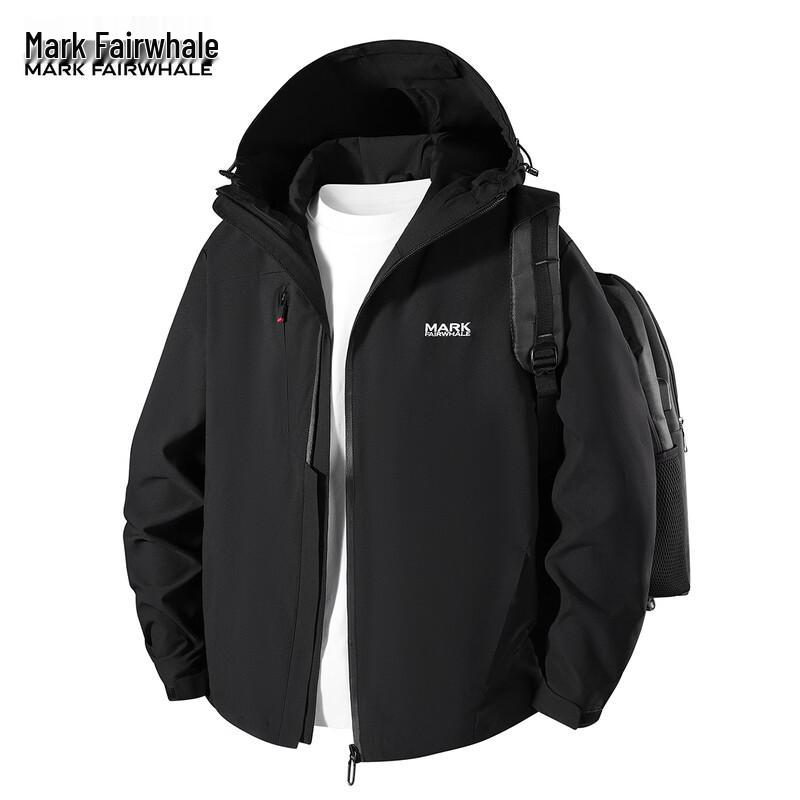 

MARK FAIRWHALE Men s Loose Hooded Outdoor Jacket 3XL
