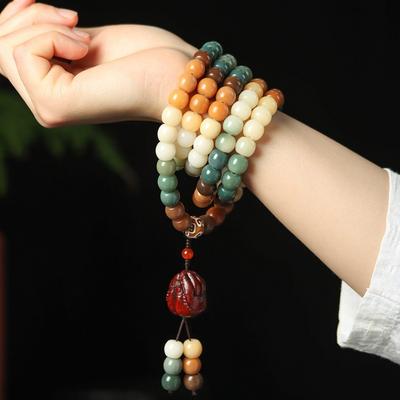 Barevné Růžencové Náramky s Třásněmi Korálkový Ruční Náhrdelník Dunhuang Bodhi Náramek Dárky