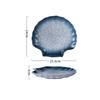 Vintage Ceramic Shell Shaped Plate Barbecue Plate Sushi Plate Dessert Snack Plates Pasta Plates Restaurant Creative Tableware