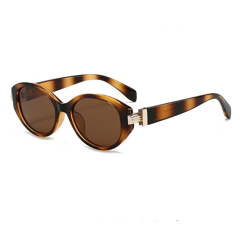 

Retro Oval Polarized Glasses with Anti-Glare Lenses - Chic Small Frame, Ideal for Party Wear & Travel, Glasses Accessories