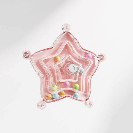 Parrot Spinner Toy Plastic Rotating Wheel Birds Chew Toy Star Shaped Spinning Rattle Enrichment Cage Accessory for Parakeets Conures Cockatiels