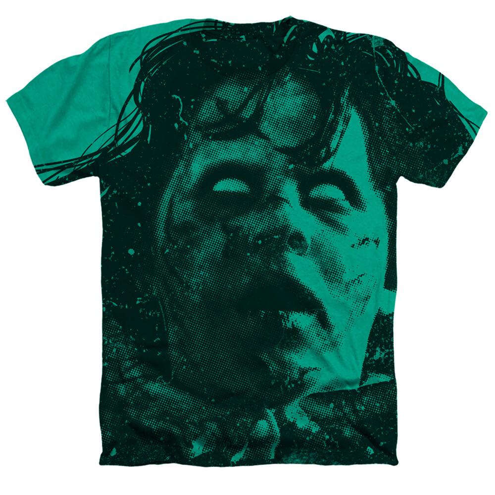 The Exorcist Regan Face Licensed Sublimation Adult T-Shirt M