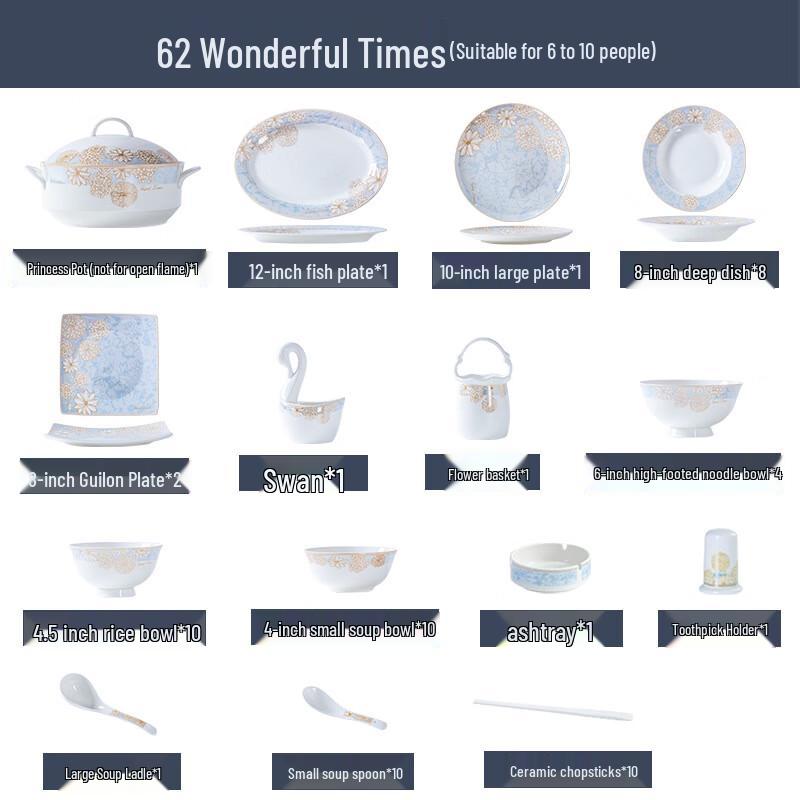Jingdezhen European Ceramic Dinnerware Set