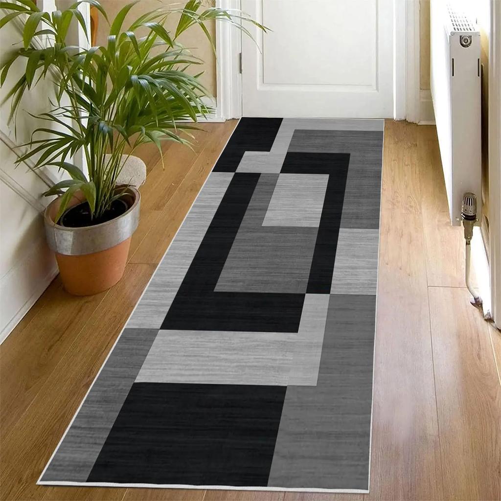 Geometric Style Living Room Carpet, Durable And Slip-Resistant Sofa, Coffee Table Rug, Bedroom Floor Mat, Home Decoration