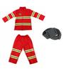 Costume Cosplay Bambini Pompiere Ragazzi Ragazze Halloween Carnevale Festa Uniforme Pompiere Sam Abbigliamento da Lavoro Regalo di Natale
