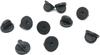 HoRoPii Badge Fasteners, Strong Silicone Rubber, 10 Pieces, Secure Catch, Easy Installation, Black (1)