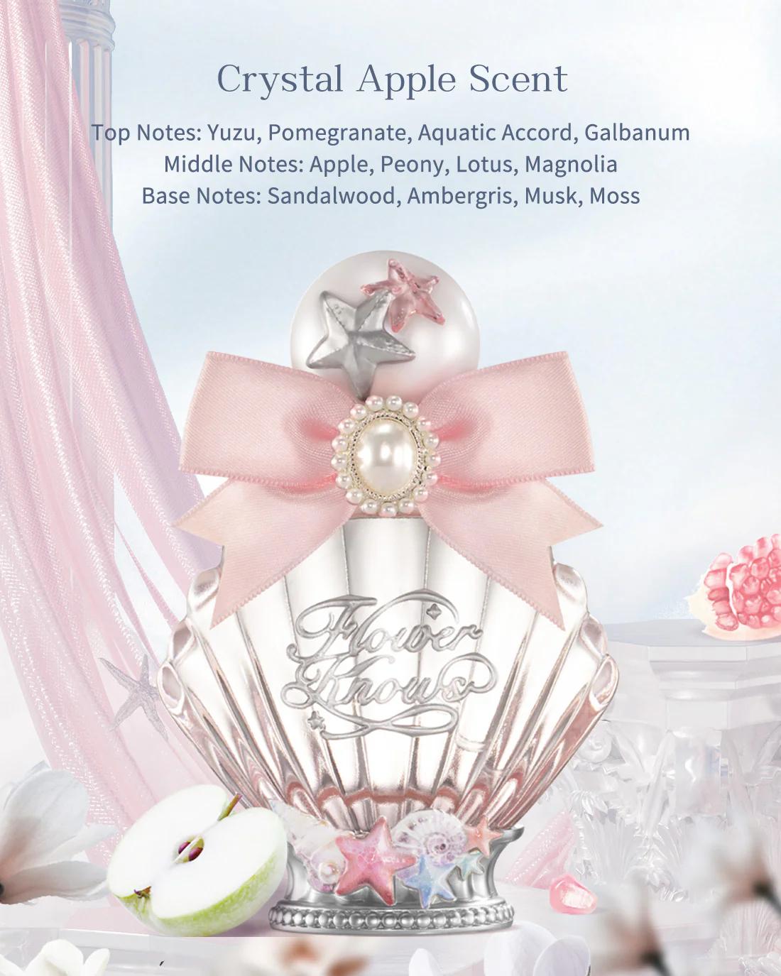 

Flower knows Shell Pearl Collection Perfume Long Lasting Perfume 50ML Crystal Apple Scent