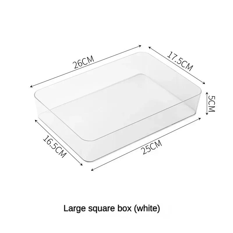 Unbegrenztes Schreibtisch-Schubladen-Organizer-Set, Kunststoff, Badezimmer-Aufbewahrung, Make-up-Organizer, durchsichtige Aufbewahrungsboxen, Behälter, Küchenhelfer