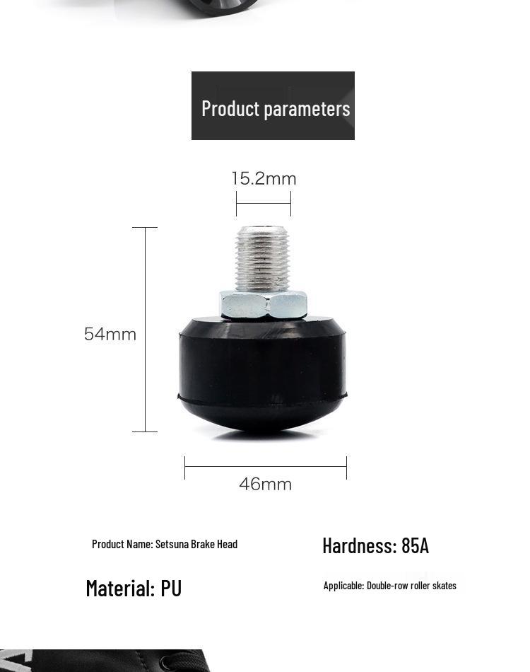 Adjustable Double Row Roller Skates with Wear-Resistant Rubber Brake
