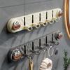 Crochet d'entrée à ventouse, Rangée de patères sans perçage, Crochet de porte de salle de bain, Patère de toilettes ménagères, Rangée de crochets