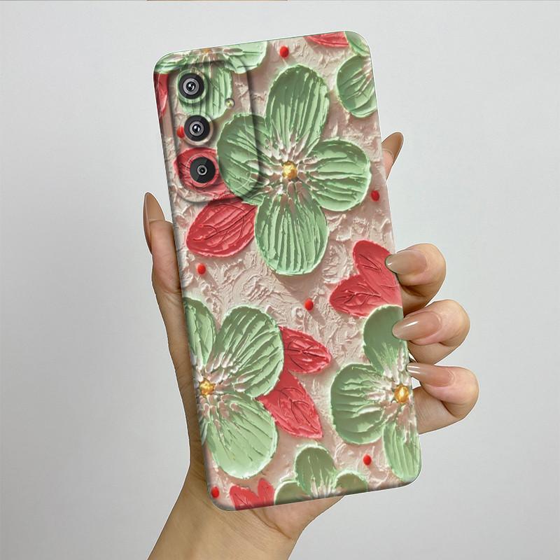 Phone Case for Samsung Galaxy M15 5G F15 5G Fashion Painted Half-wrapped Case Soft Silicon Cases E156 M156 Protection Back Cover
