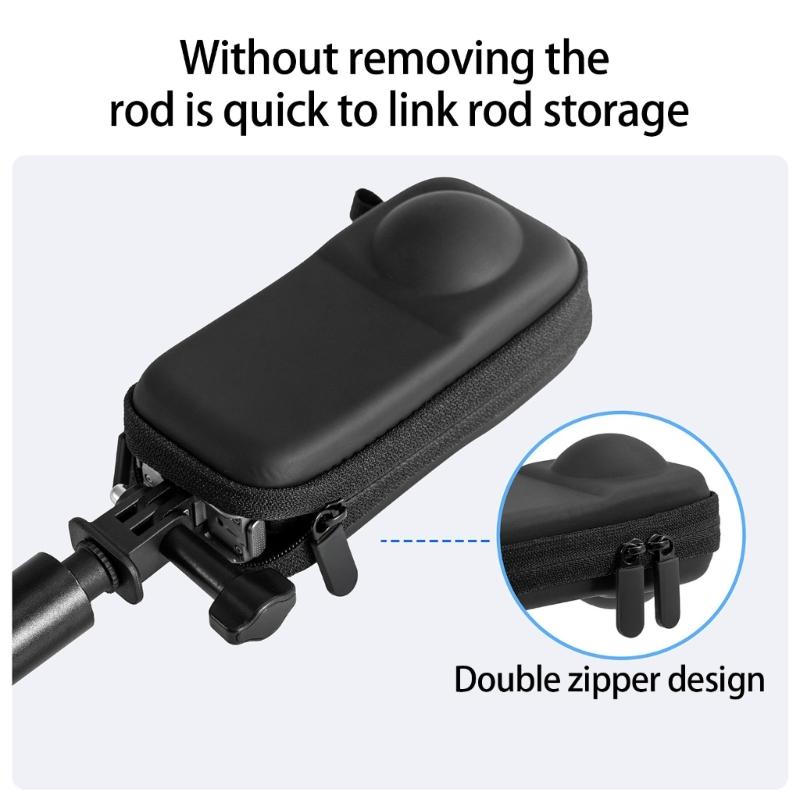 Fabric Storage Bag for X4AIR Action Camera Gear Easy Grab Handle Travel Friendly Protective Lining