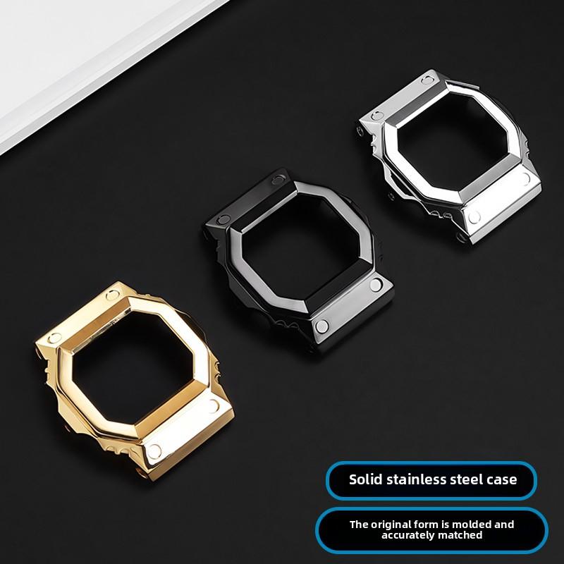 GX-56 Watch Mod Kit Metal Case Bracelet for Casio Giant G Square GXW-56BB GX-56BB/RC Stainlesss Steel WachBand Strap Accessories