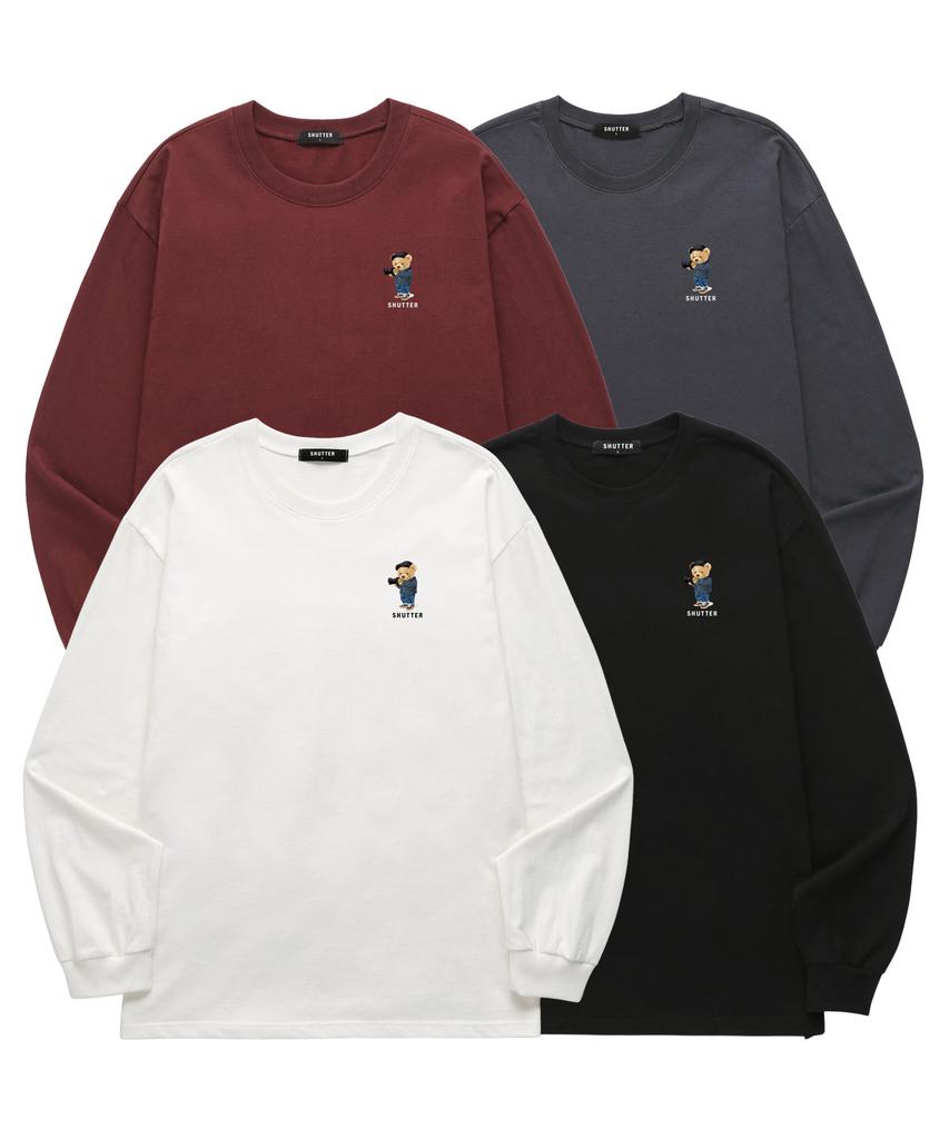 SHIRTER Mini Bear Long Sleeve (Sls038) Burgundy