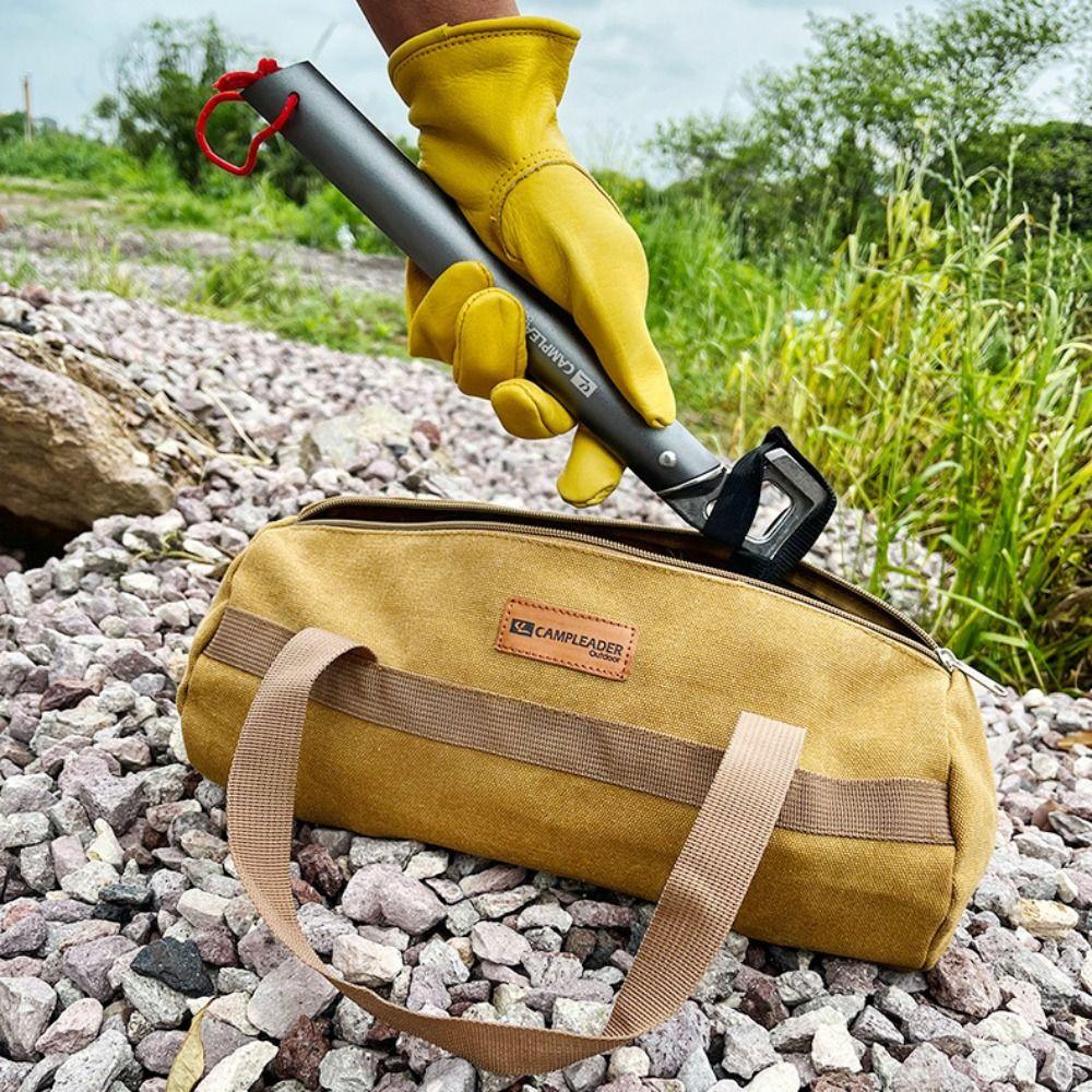 Yellow Canvas Electrician Travel Bag Canvas Tool Bag Outdoor Tools Packaging