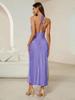 Elegant Satin Silk Spaghetti Strap Long Dress - New Spring/Summer Arrival