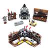 Medieval Equipment Store Armor Knight Soldier Helmet Building Blocks Scene Set, MOC Assembly Military Character Accessories Toys