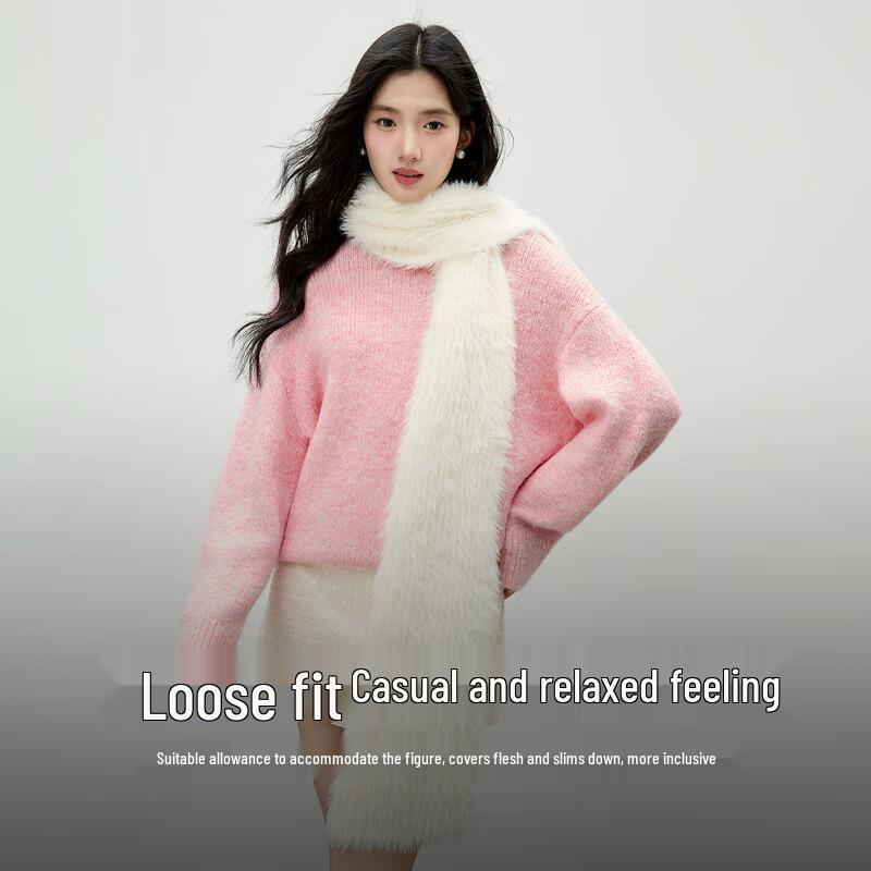 

Qiusjiyiren Classic Round Neck Sweater M