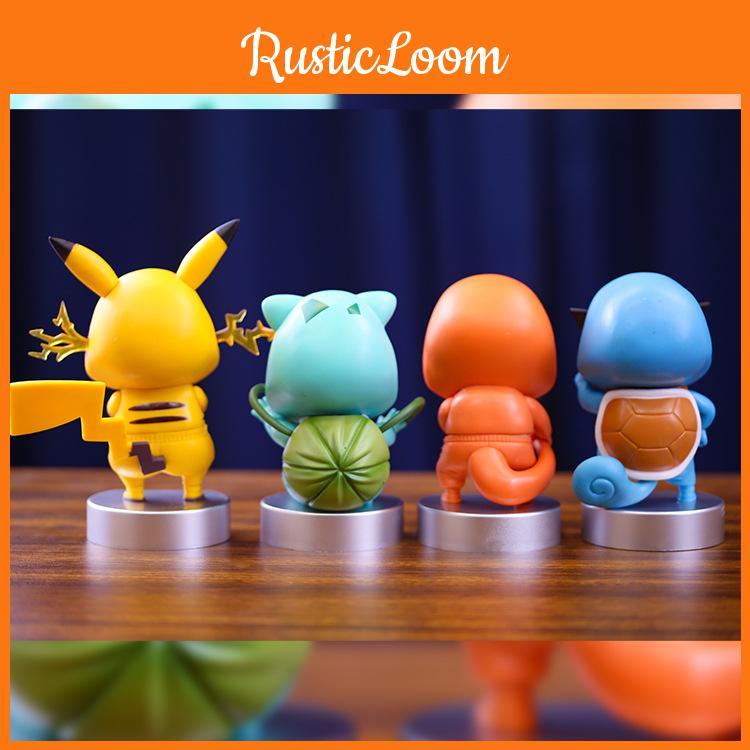Figure Anime Cute Toy Pvc Model Of Shinchan Cosplaying Pikachu Bulbasaur And Charizard