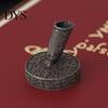 Decorative Metal Pen Socket Vintage Round Holder, Durable Exquisite Carved Desktop Ornament, Calligraphy Base Dip Pens And Quill Supply, for