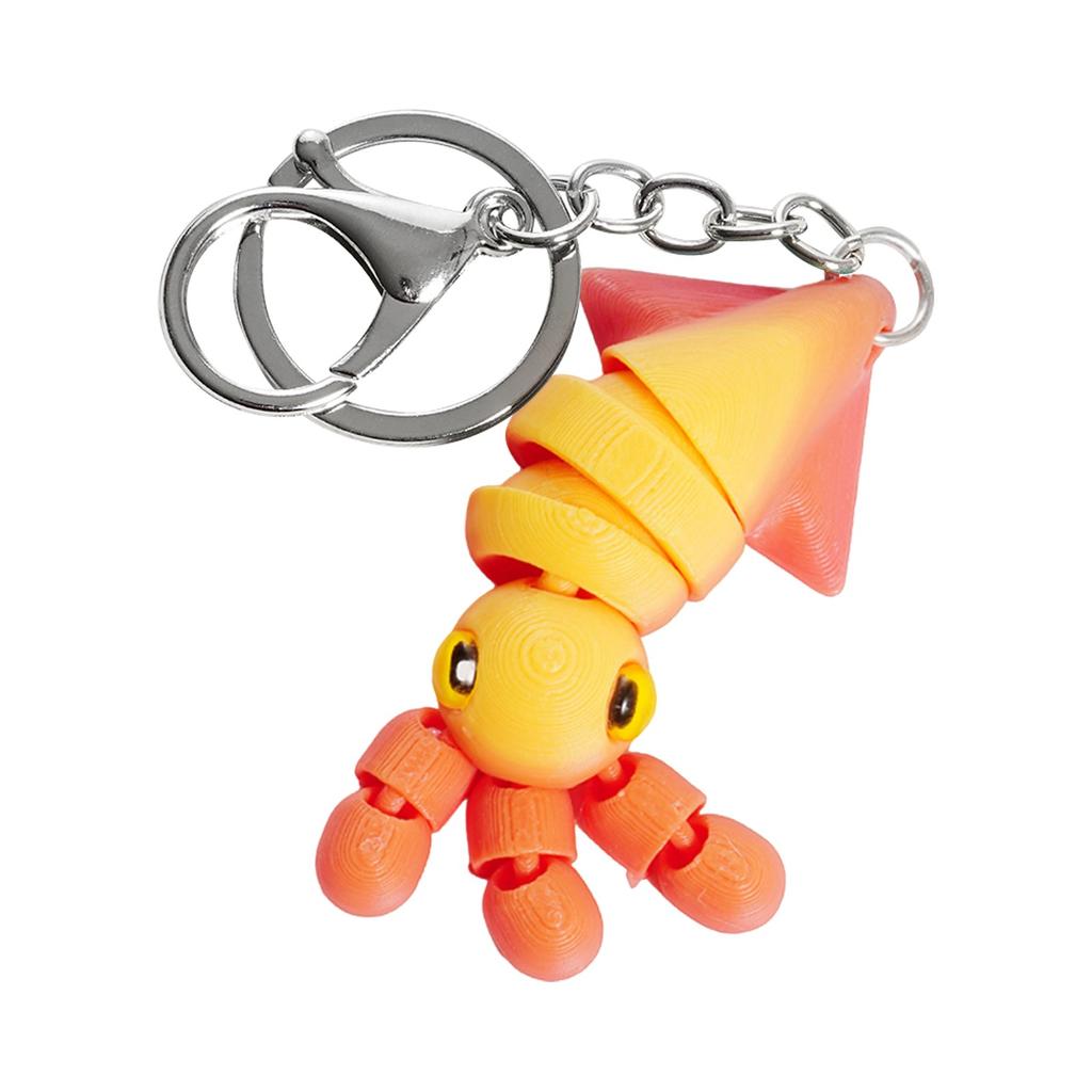 3D Printed Cute Three-dimensional Keychain Schoolbag Small Pendant Gift Small Ornament