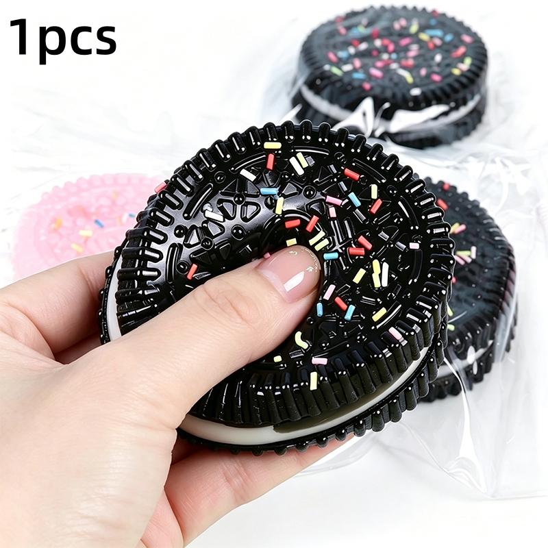 Squishy Simulation Oreo Stress Ball Squeeze Toys Creative Cookie Super Soft Fidget Toy Asmr Sensory Anti Stress Toys For Adults