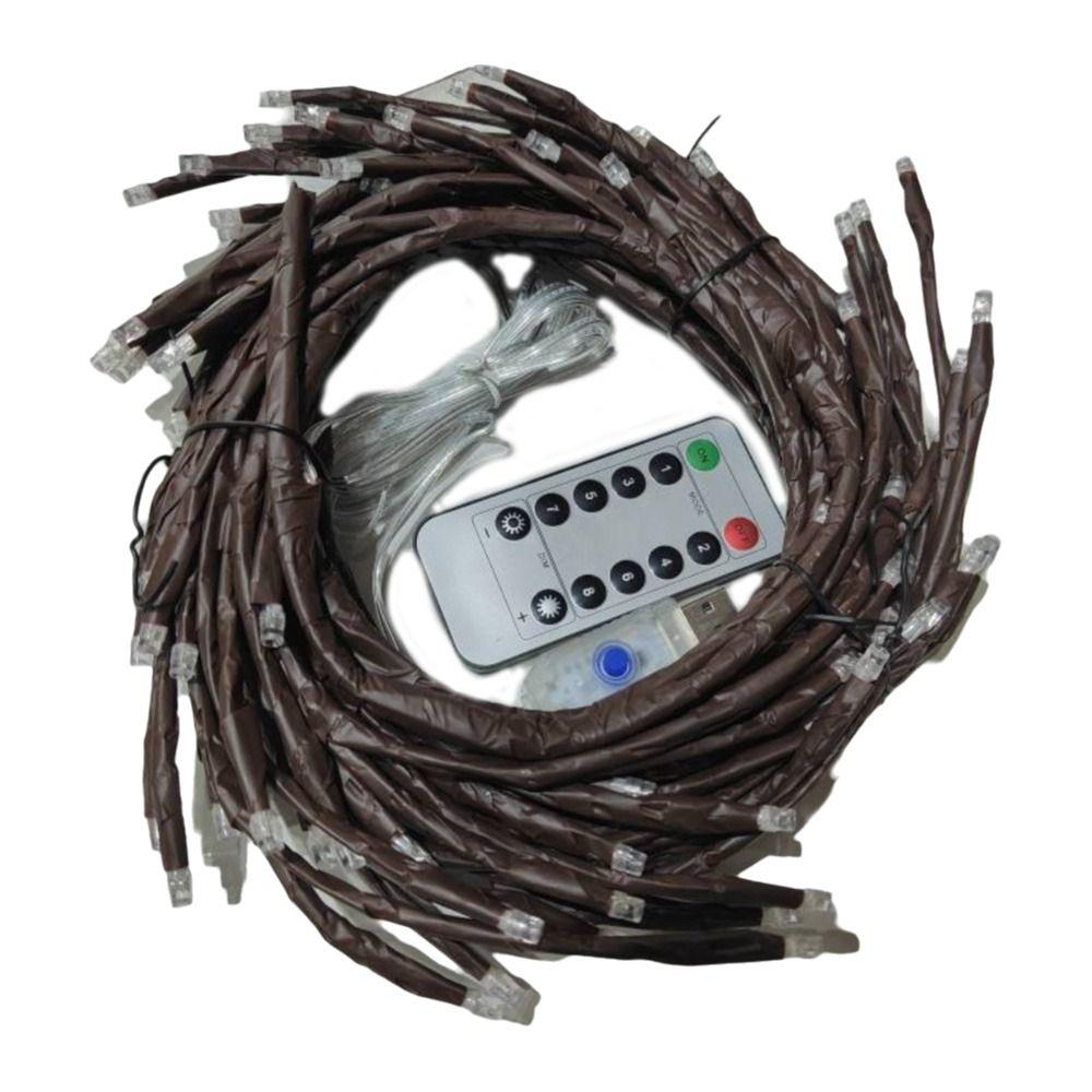 Willow Vine Christmas LED Lights DIY New Year Lights Flexible Tree Branch String Light  Indoor