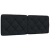 Bed Frame with LED Lights Without Mattress Black 120x200 Cm Fabric
