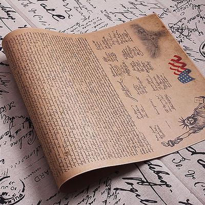40*60cm Stati Uniti La Dichiarazione di Indipendenza Kraft Carta Poster Decorazione Murale Casa